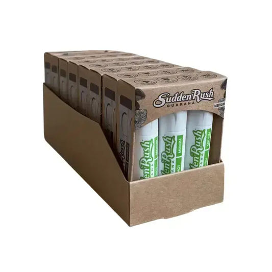3 Pack Variety Guarana Shots Boost your energy levels with our 3 pack of variety guarana shots. Each pack contains 3 different strengths and flavors of suddenrush guarana, providing a natural and sustainable boost without the crash. Say goodbye to tiredne