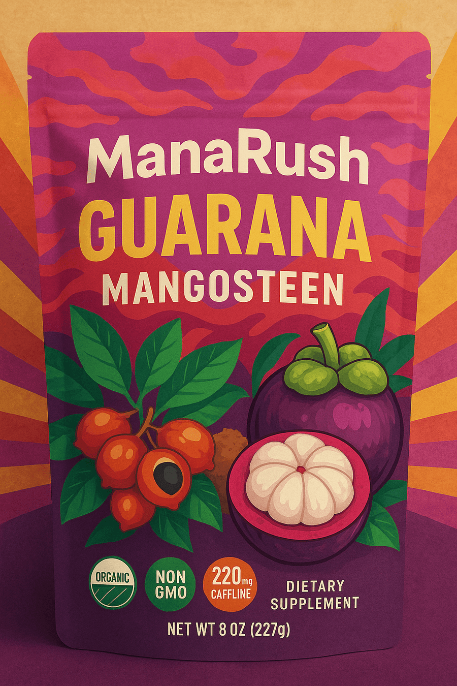 Mana Rush Guarana Mangosteen – Exotic Fruit Energy