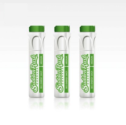 Green Guarana Energy SuddenRush Medium Green Guarana Energy Shot 1 shot / 11ml contains 110mg of caffeine from guarana (1000mg / 100ml) Ingredients: water, cane sugar *, guarana extract 8% *, passion fruit concentrate *, citric acid * * = raw materials fr